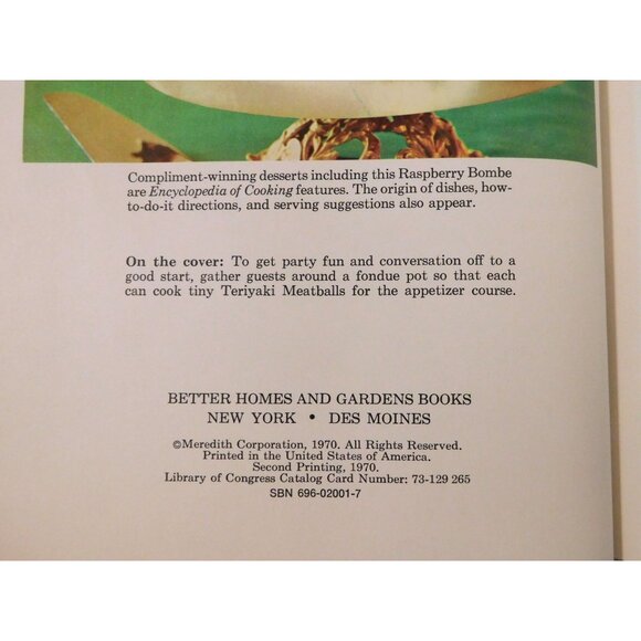 Better Homes and Gardens Encyclopedia of Cooking Vol 1 1970 HB Cookbook - Picture 3 of 7